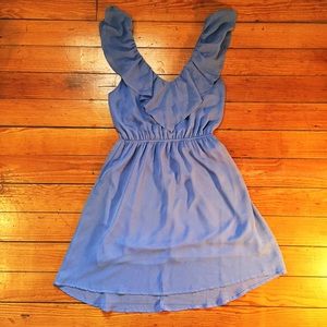 Flouncy Blue Dress